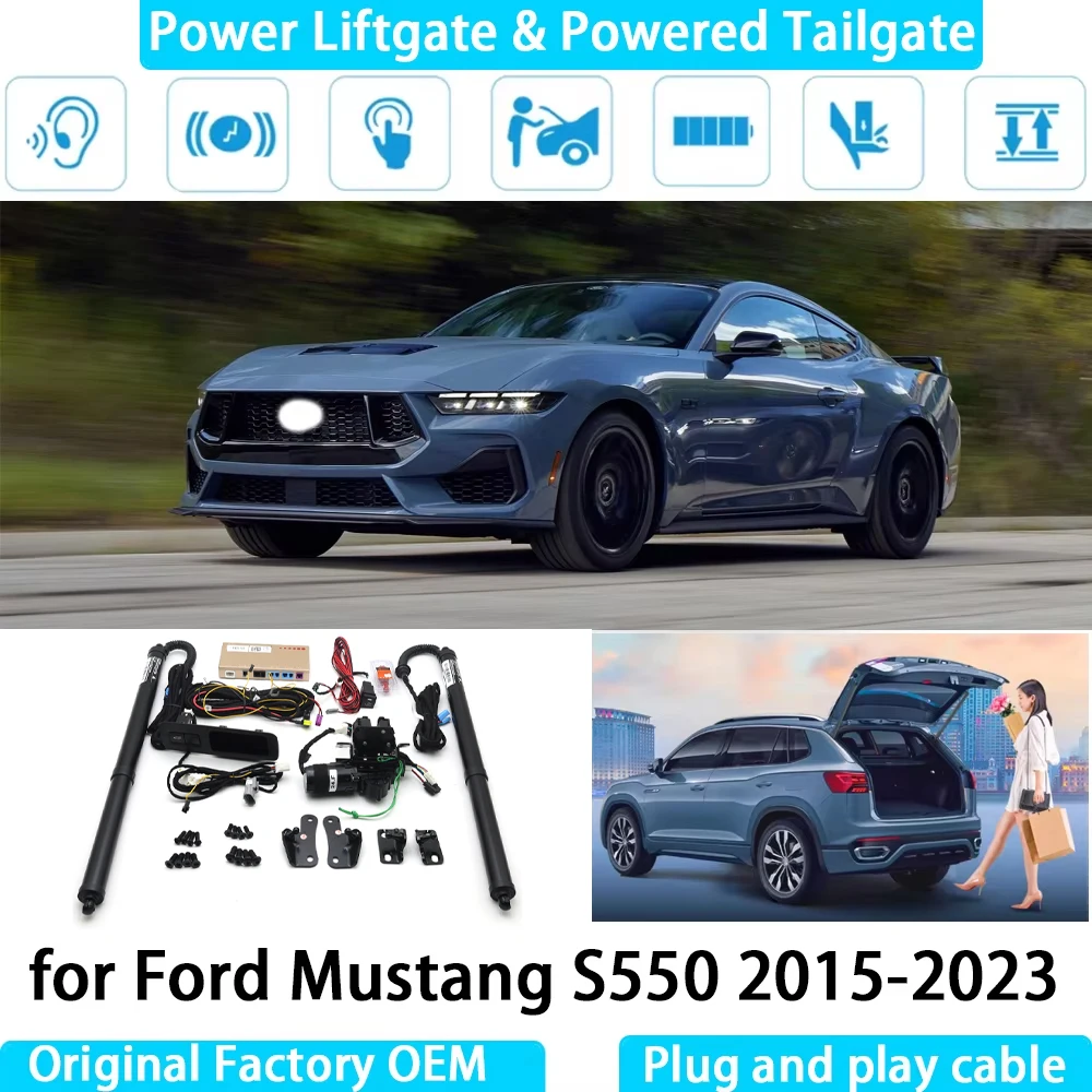 for Ford Mustang S550 2015-2023 Automatic Electric Power Liftgate Powered Tailgate Strut Tail Gate Lift System
