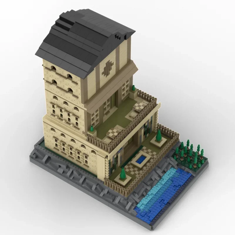 City Street View Model Moc Building Blocks Colosseum Alt Build Model Technology Bricks DIY Assembly Toys Construstion Gifts