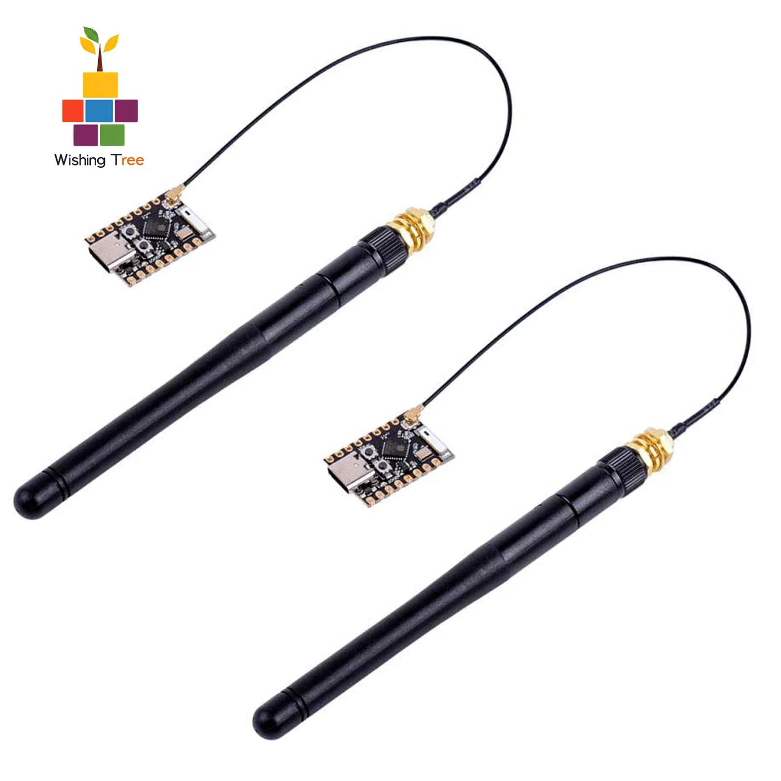 

ESP32-C3 Super Mini Development Board with 2.4G Antenna, WiFi+BT 5.0 for IoT/Arduino (2 Sets)