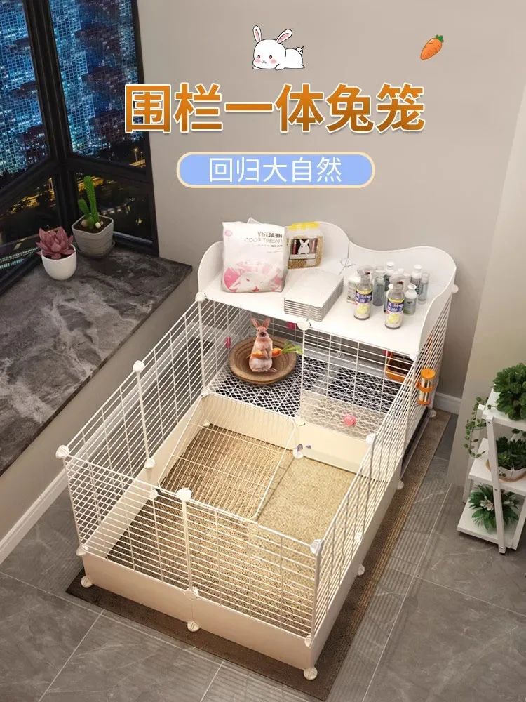 

Rabbit cage sleeping nest household indoor special large anti-spray urine four-season universal guinea pig fence