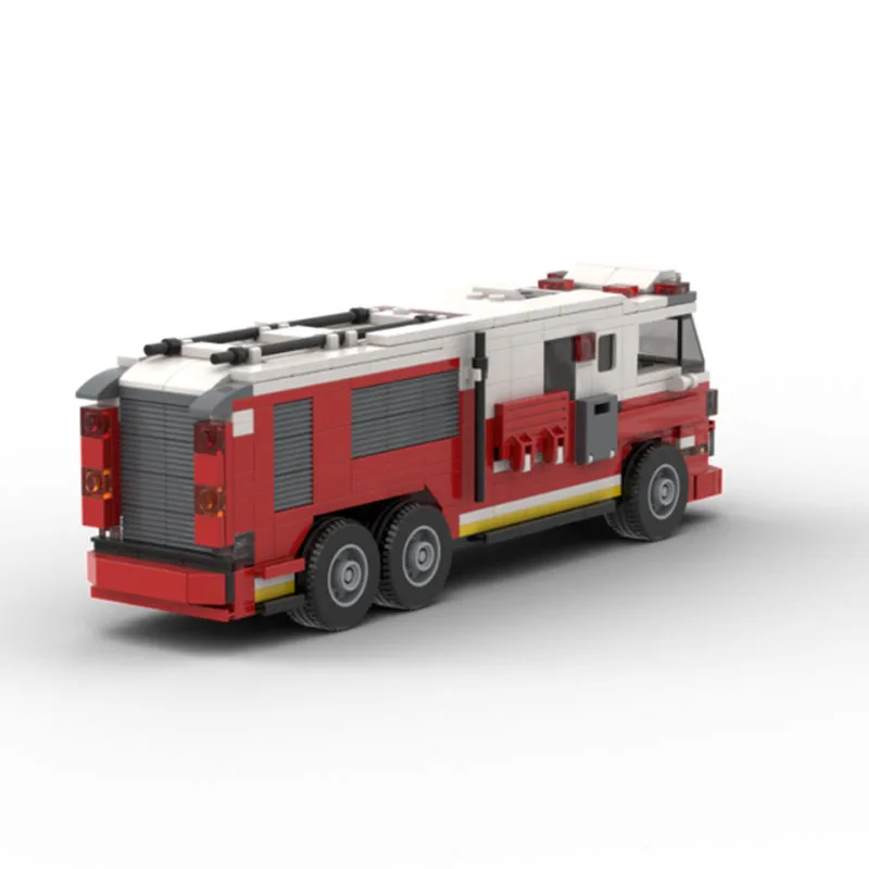 

Building Blocks MOC-178272 Fire Truck Rescue Team Style Truck 422PCS Construction Model Children's Birthday Gifts Christmas Toys