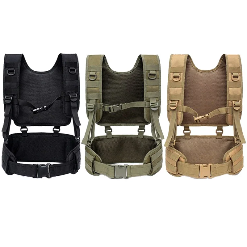 

Tactical Hunting Vest Molle Belt Military Combat Assault Vest Waist Padded Belt Airsoft Paintball CS Vest