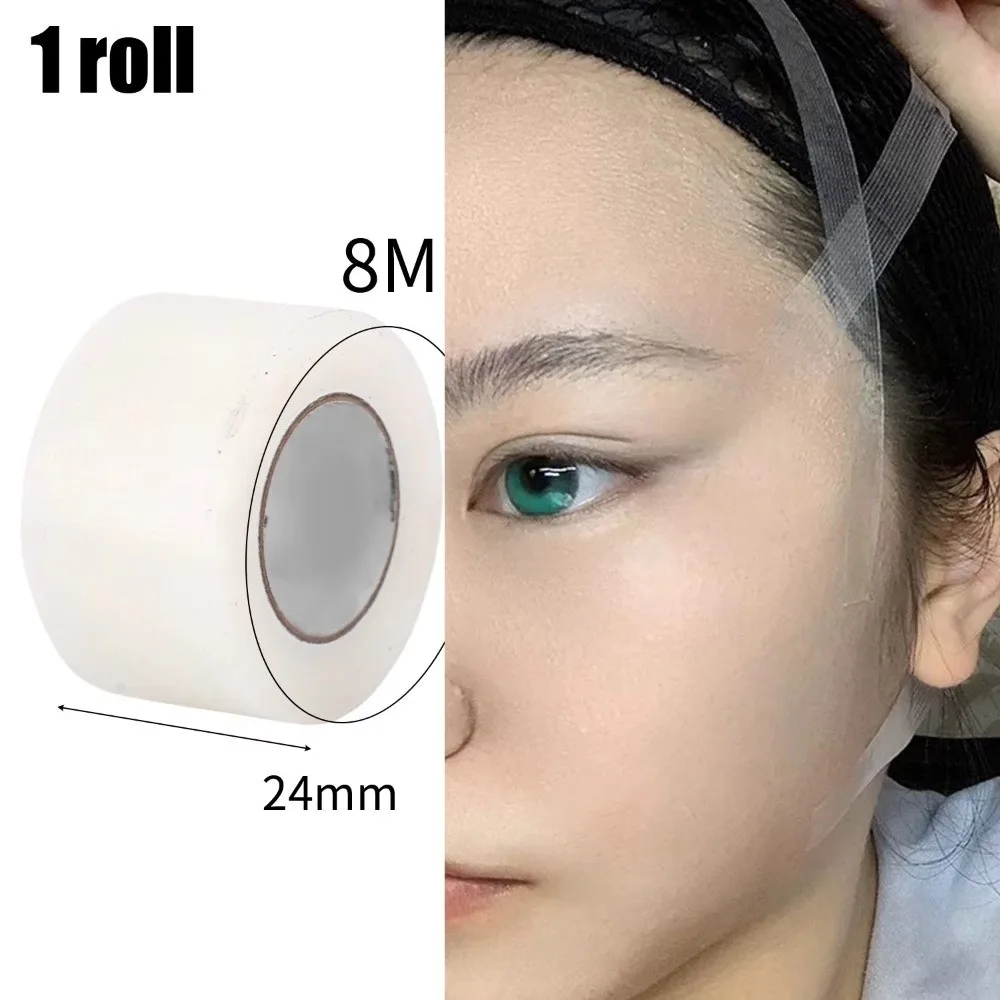Neue 8M/Rolle PE Gesichts Band Professionelle Atmungsaktive Cosplay Make-Up Band Schönheit Make-Up-Tool Transparent V-linie Facelift Band
