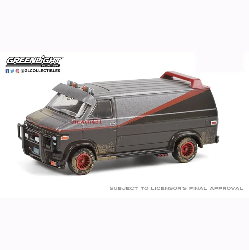 Greenlight Diecast Alloy 1:64 1978/1983 GMC Vandura Version Car Model Collection Display Ornament Toy Gift