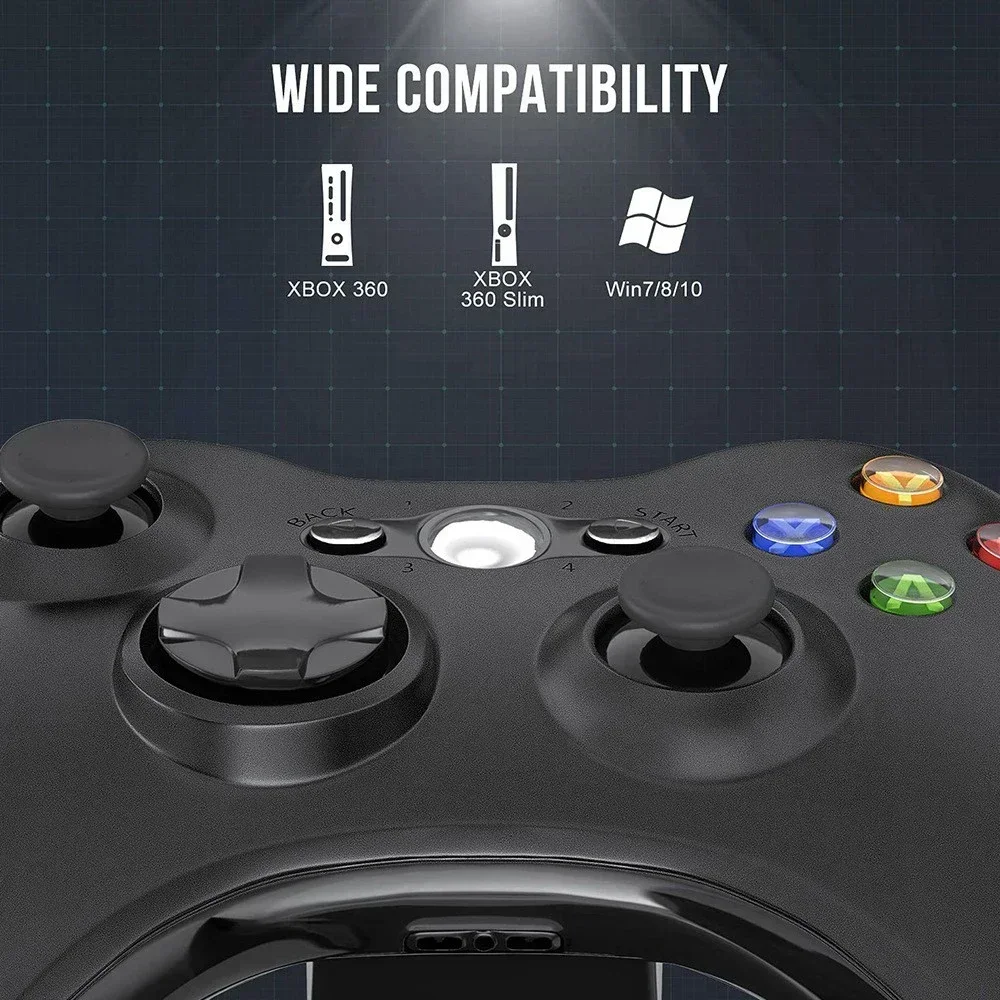 Xbox 360 slim gamepad do komputera Przewodowy gamepad XBOX 360 obsługuje Steam i może przystosować do kontrolera Win7/10 ps4