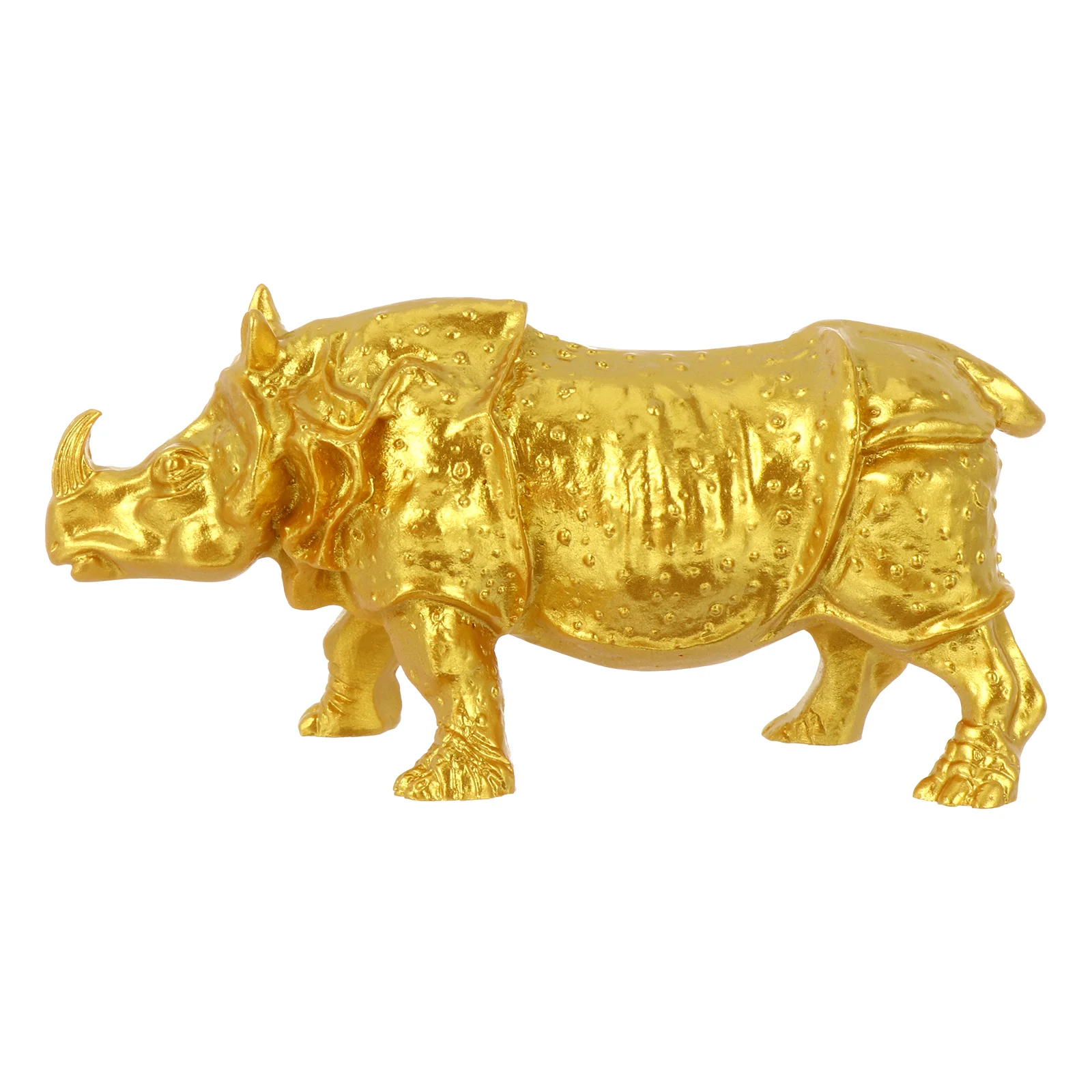 Cows Figurines Rhinoceros Ornaments Resin Animal Outdoor Desktop Decor Child Animals