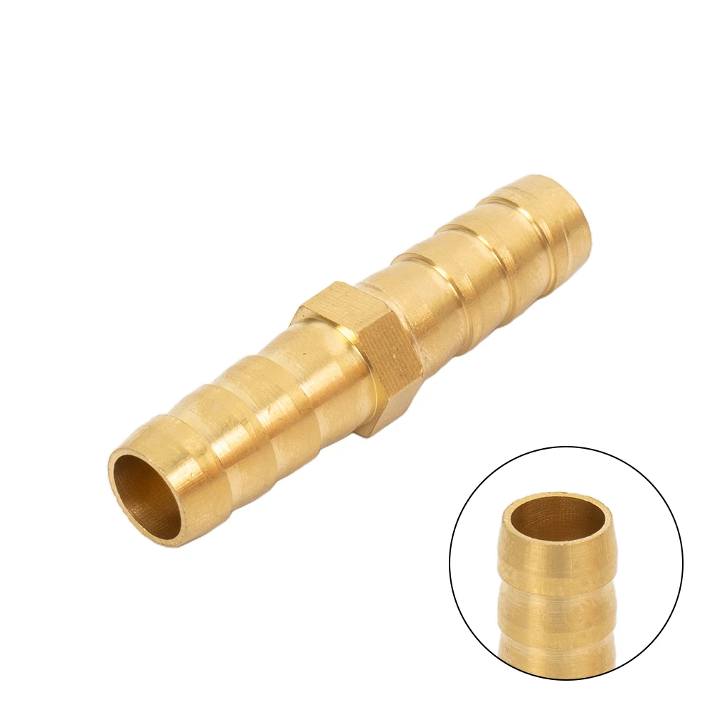 6 8 10 12mm Brass Hose Connector Fittings Straight Connection Connectors Fittings Straight Through Reducer Oil Water Gas Adapter