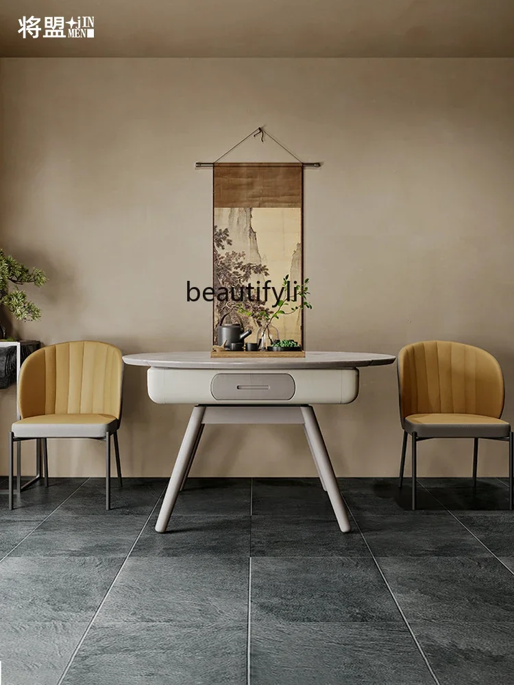 G1218 New Solid Wood Mahjong Machine Household Dining Table Dual-Use Electric Automatic Ash Bass Mahjong Table