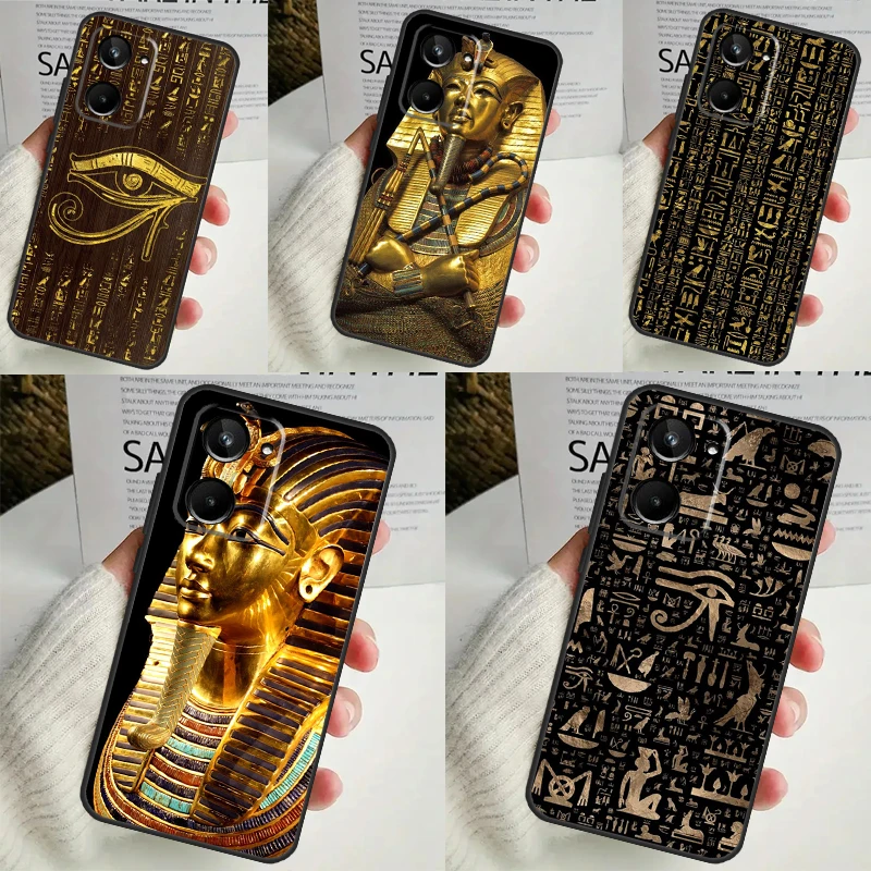 Egypt Egyptian Pharaoh Case For Realme 9 10 11 12 Pro Plus GT5 GT Neo5 C21Y C25s C30 C31 C33 C35 C51 C53 C55 C67