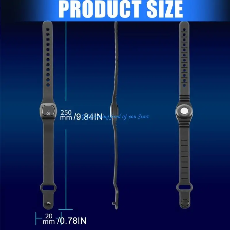 Pulsera antiestática H9EB, neutralizadores estáticos inalámbricos, cómoda correa silicona para electrónica profesional