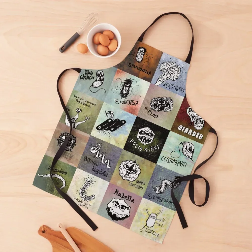 

Pathogens - gotta catch them all Apron Beauty Art Home And Kitchen kitchen girl Apron