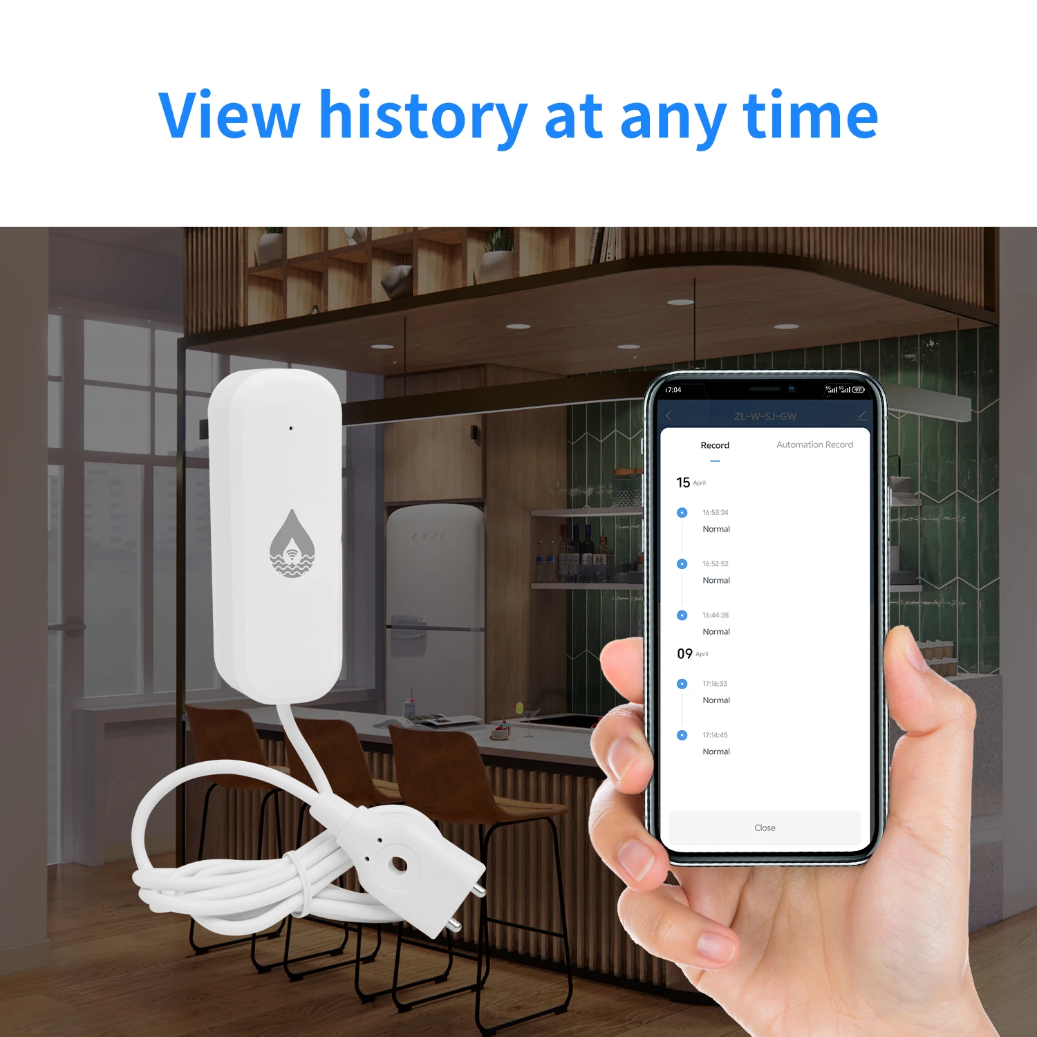 Tuya – capteur de fuite d'eau WiFi/Zigbee, application Smart Life, surveillance à distance, alarme d'inondation, sécurité domestique Alexa et Google Home