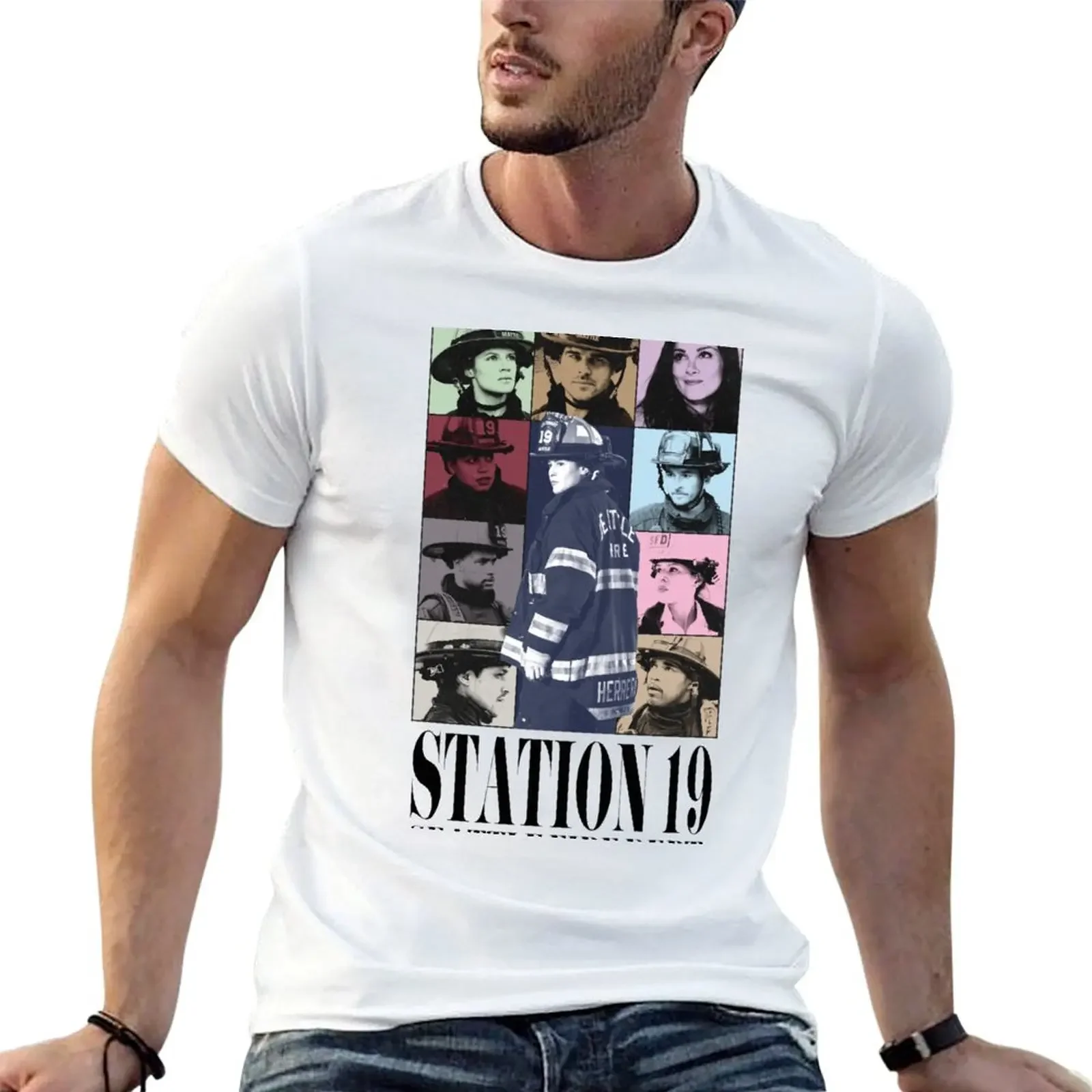 

STATION 19 THE ERAS TOUR T-shirt blanks anime clothes heavy weight t shirts for men