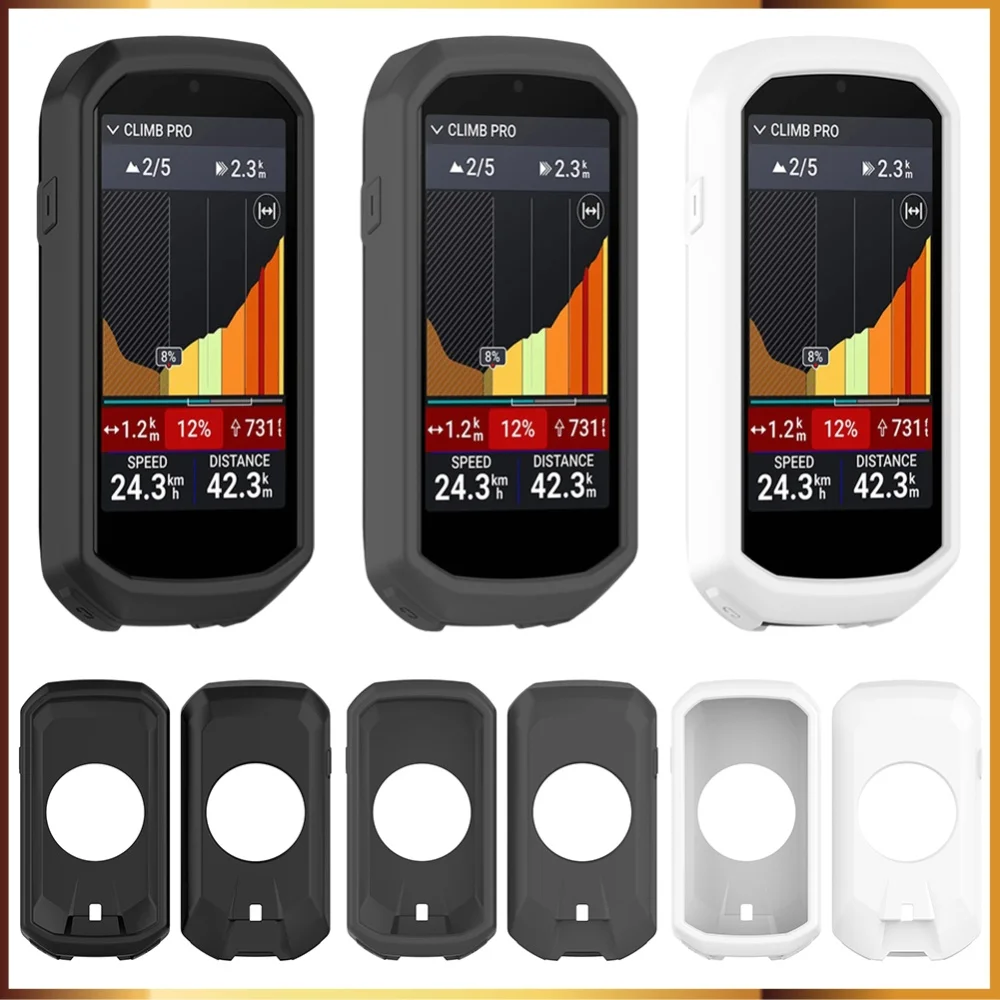 For Edge 1050 Silicone Case Bumper Cover Soft Anti-Drop All Inclusive Protective Case GPS Code Table Protective Cover