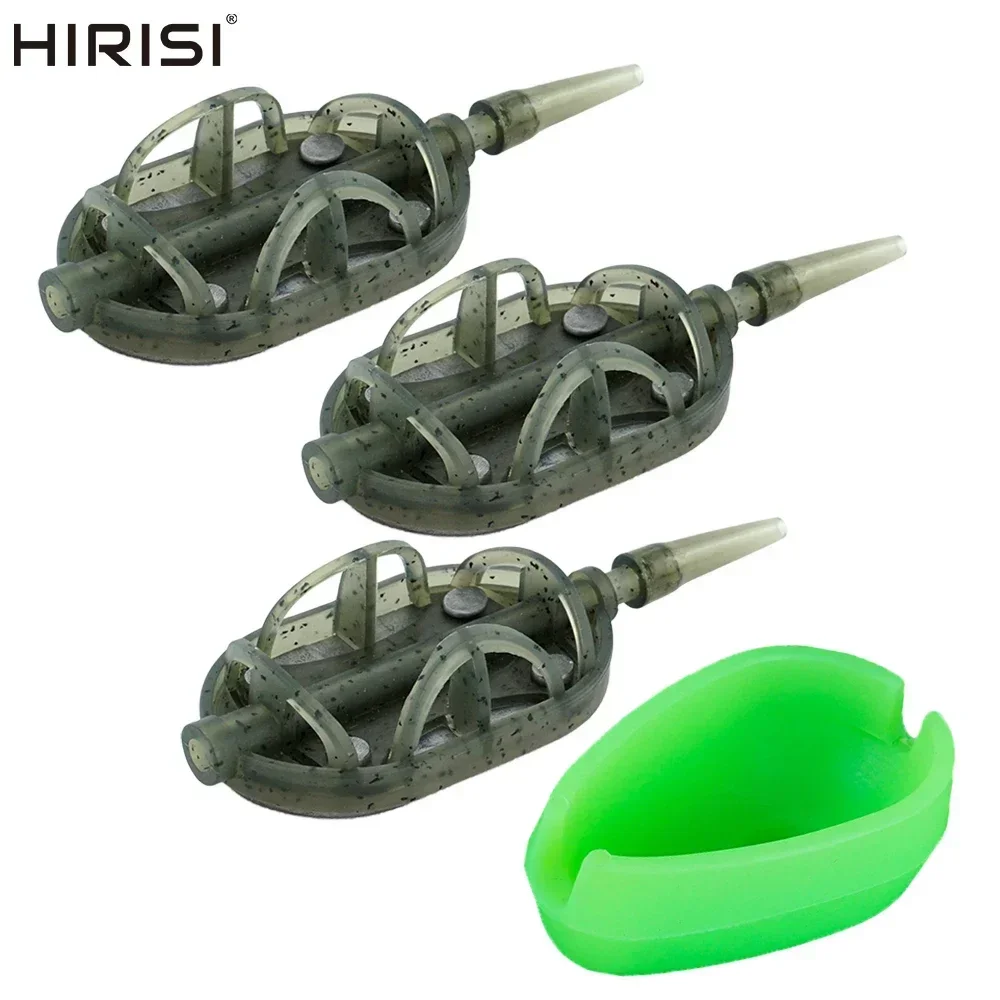 Hirisi Fishing Feeder Mold Inline Method Feeder For Carp Fishing Tackle Tool Method Feeder Рибальські аксесуари