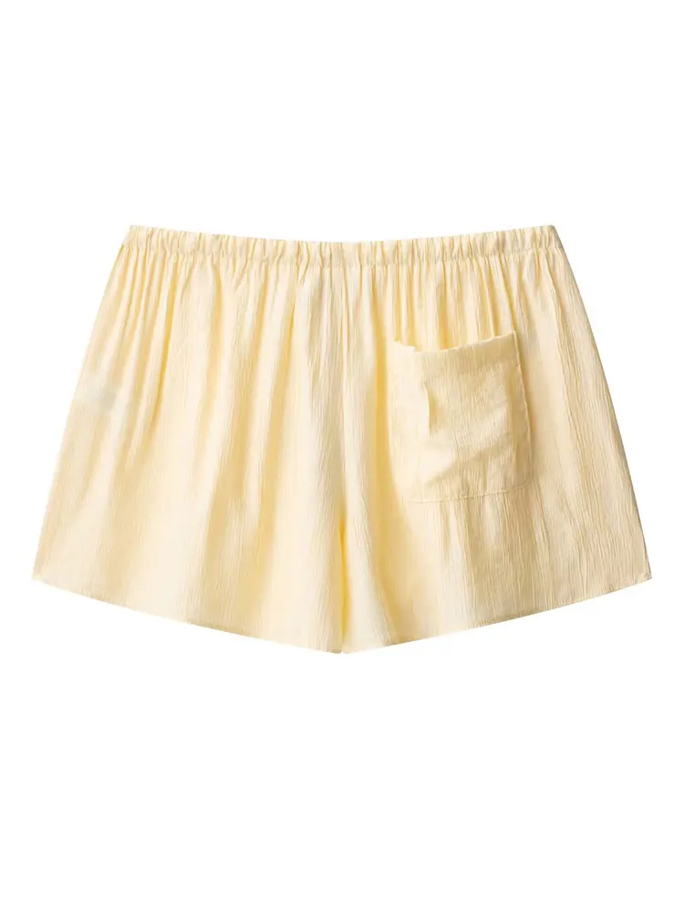 2025 Summer Causal Chic Women Suit Solid Single Breasted Long Sleeve Blouse Loose Shorts FashionFemale Set