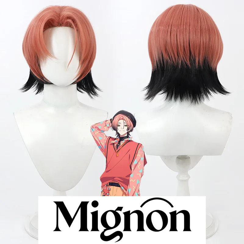 

Парик для косплея Natsuyaki Chiya, двухцветный градиент, рваные корни, подарок на Хэллоуин