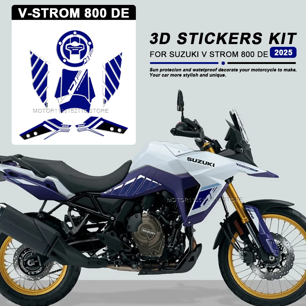 3D Epoxy Protection Sticker Decal for Suzuki V-STROM 800DE 2023-2025 New 800DE Motorcycle Accessories Vstrom 800 DE