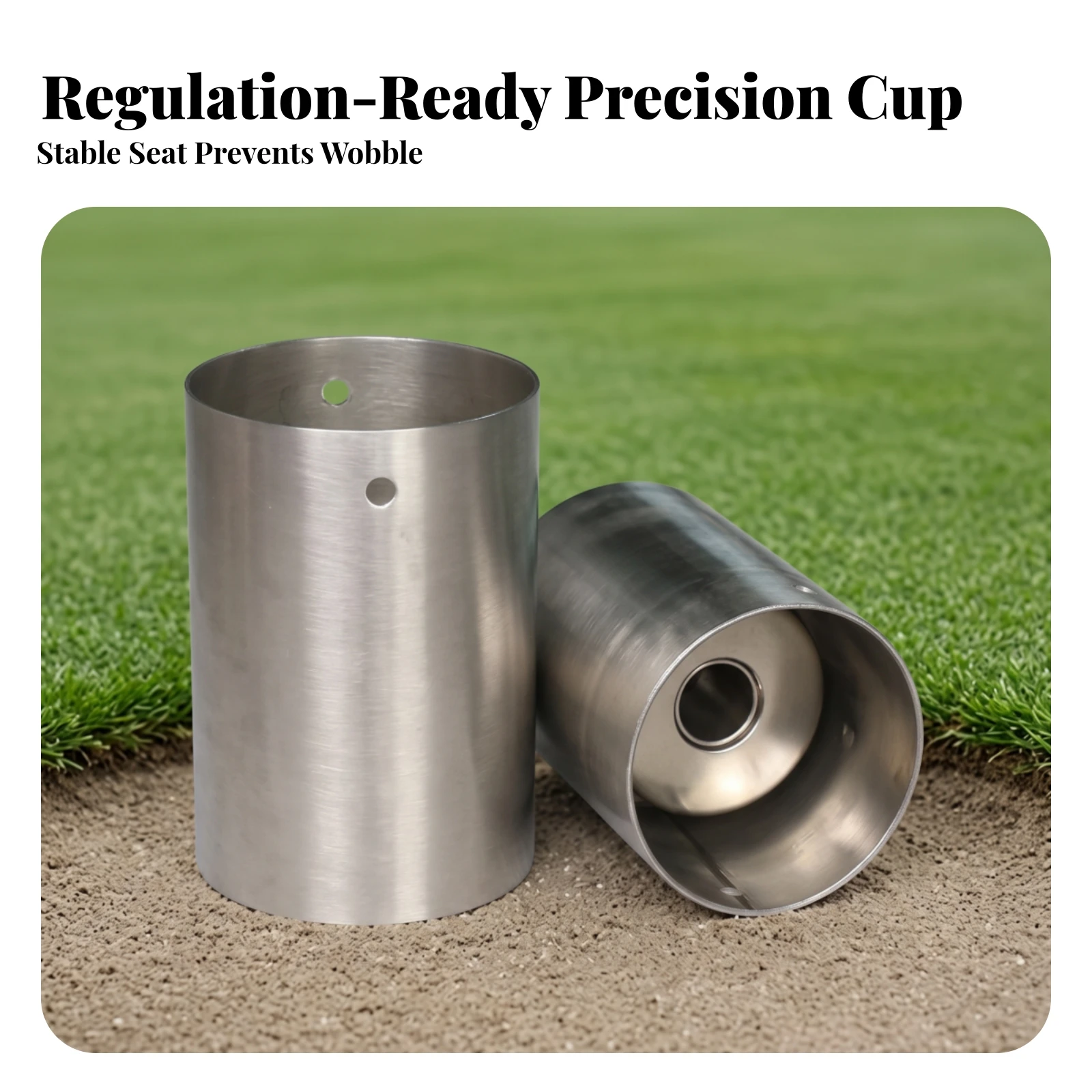 Golf Cup with Drainage Holes Rainproof Golf Cup Low-Profile Debris-Proof for Golfers, Backyard