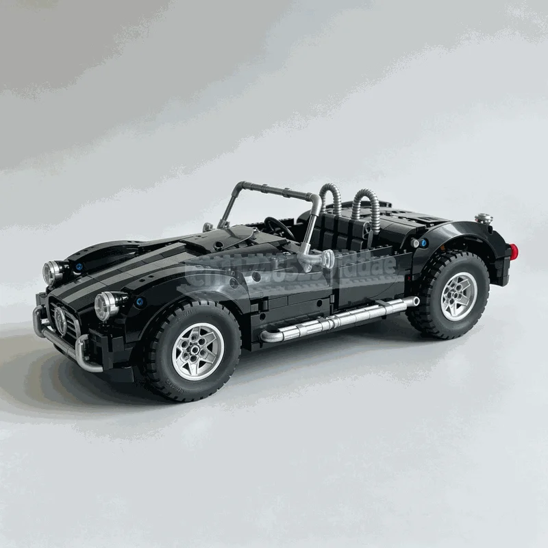 NEW 1007PCS Cobra Shelby Sports Car Model MOC Creative Vehicle Custom Puzzle Technology DIY Assembly Educational Blocks Toy Gift