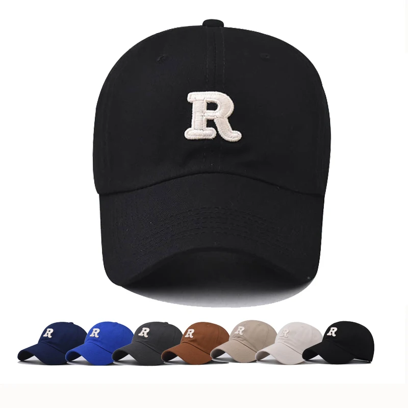 Baseball Cap Plus-size Snapback Hat Big yards cap R letter Cap European size Sun hat Spring Autumn baseball cap Sport cap