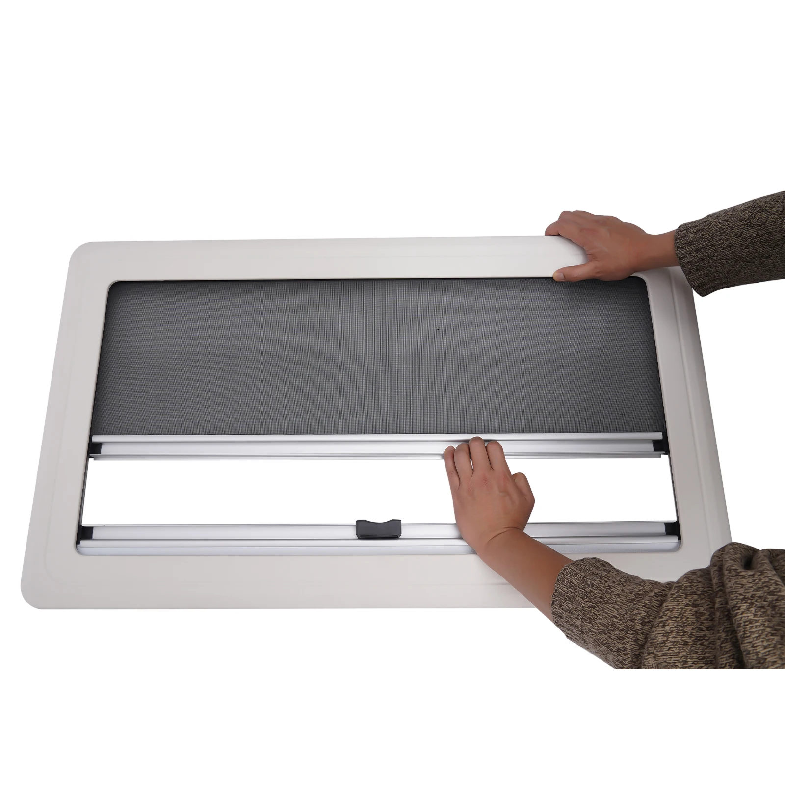 Modification Accessories Aluminum Alloy RV Window Right Angle Extrapolation Window With Screen Shade RV Marine Hardware Fitting