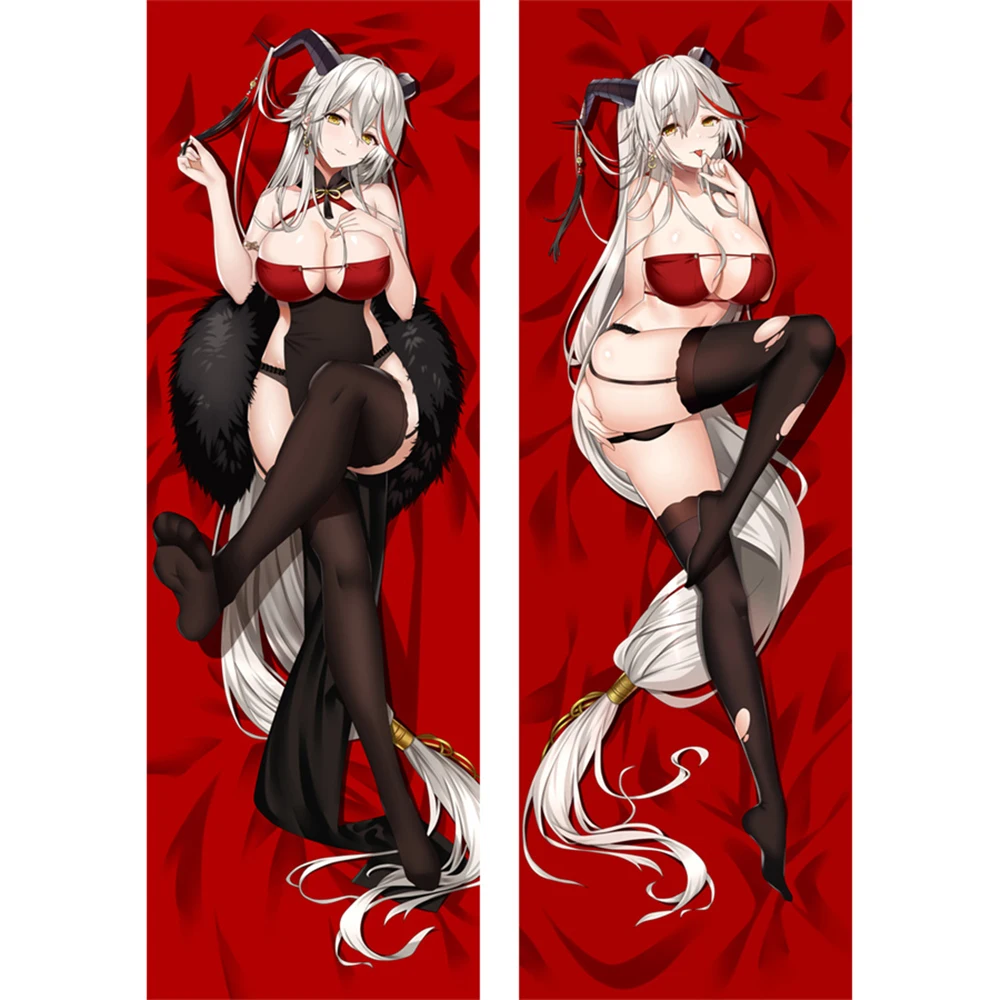 Game Azur Lane KMS Agir Dakimakura Hing Body Case Anime Long Pillow Cover Home Bedding Gifts