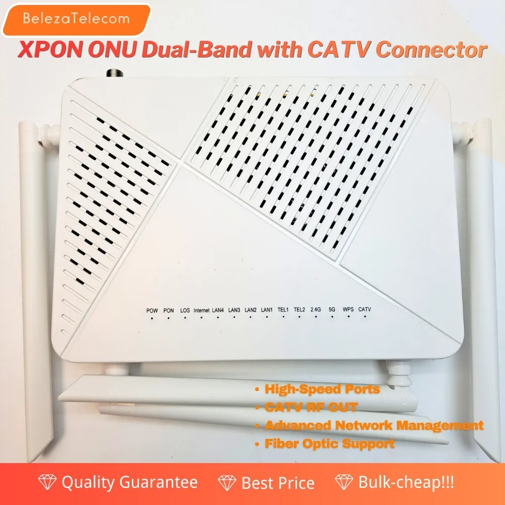 

2,4G/5,8G двухдиапазонный Wi-Fi с мульти-SSID CATV RF OUT 4X1G TR069 IPV4 IPV6 FTTH оптоволоконное оборудование XPON ONU GEPON