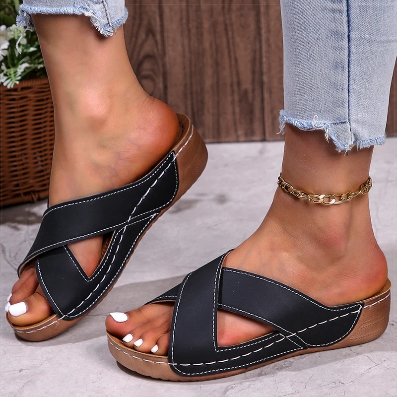 Frauen Sandalen Neue Keil Heels Weiche Sommer Schuhe Für Frauen Plattform Sandalen Sommer Mode Hausschuhe Mit Hohen Absätzen Alias De Mujer