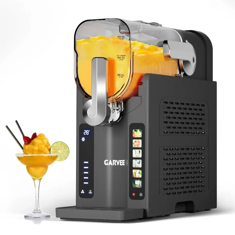 Slushie Machine For Home, 88oz Large Capacity Frozen Drink Maker with LED Display, 6 Preset Programs, No Ice Needed