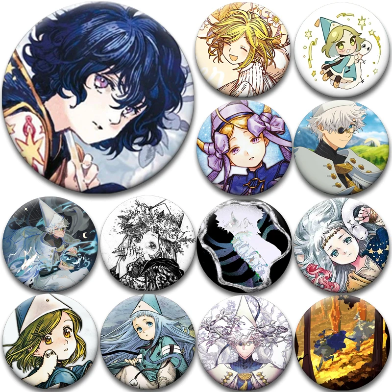 Pins de Esmalte de Personagens de Anime Qifrey Agott Coco Olruggio, Broches de Moeda com Figuras de Atelier e Chapéu de Bruxa para Decoração de Bolsas, Roupas e Presentes