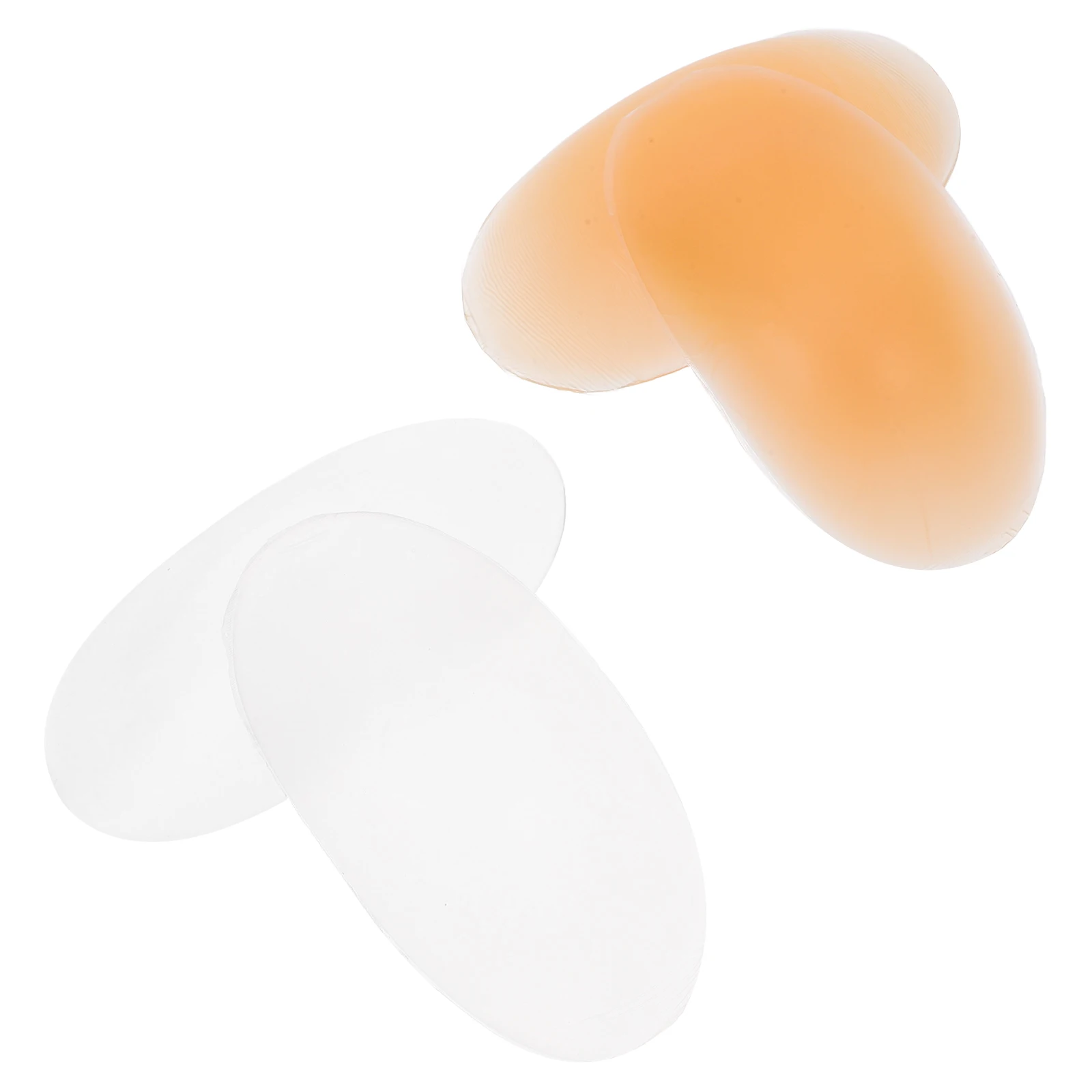 

2 Pairs Invisible Silicone Shoulder Pads Self Adhesive Reusable Right Angle Comfort Anti Slip Narrow Shoulders Support Health