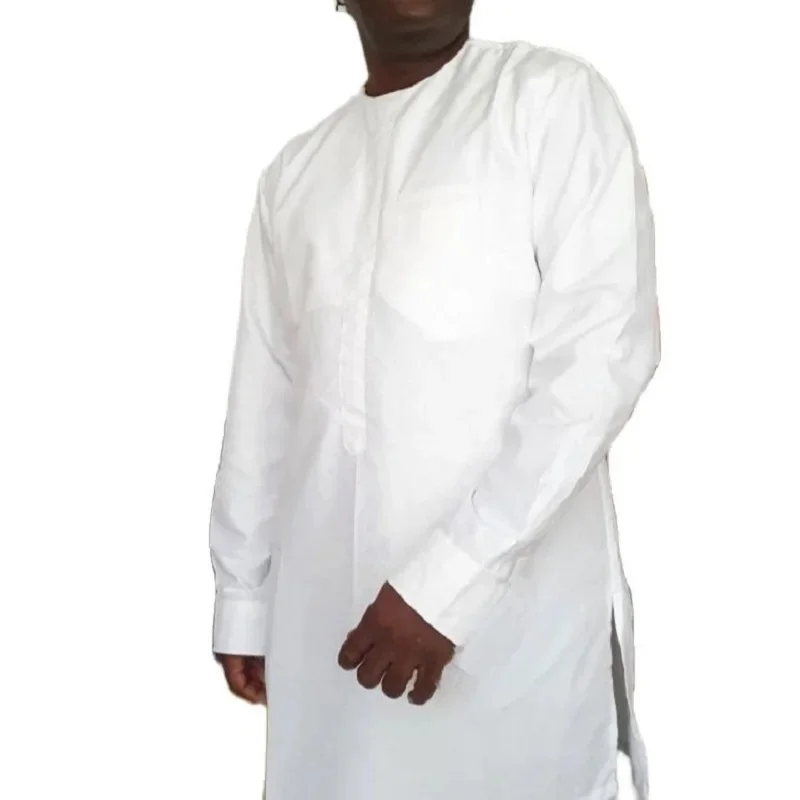 Nigerian Shirts With trousers Solid White Pant Sets Senator Style Male Groom Suits Custom Party Outfits African Clothes