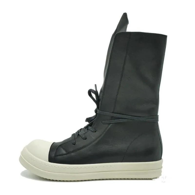 Women High Top Boots Genuine Leather Men Designer Sneakers Man Ankle Boot