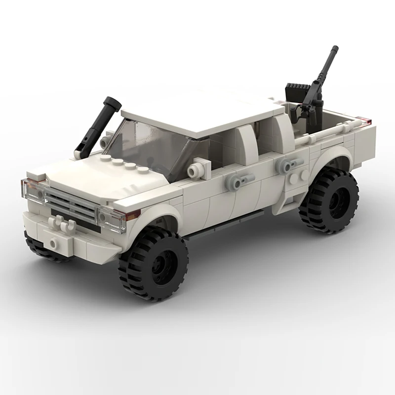 Special Operations Forces Technical Truck Model MOC Building Bricks War Equipment Modular Gifts Holiday Assemble Children Toys