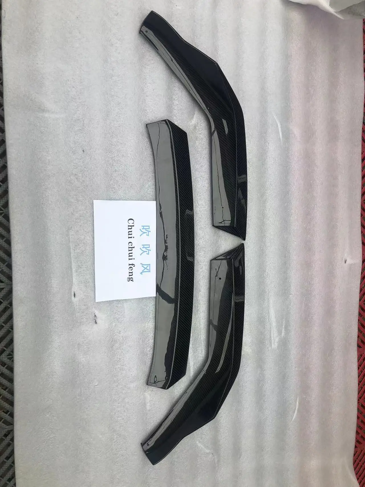 Droge Koolstofvezel Front Splitter Lippen voor BMW M5 F90 LCI Concurrentie 2021 + Voorbumper Diffuser