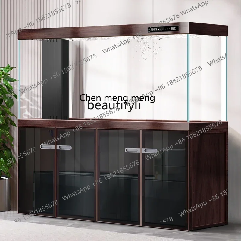 

X Smart fish tank living room large bottom filter integrated self-circulating lazy water box glass