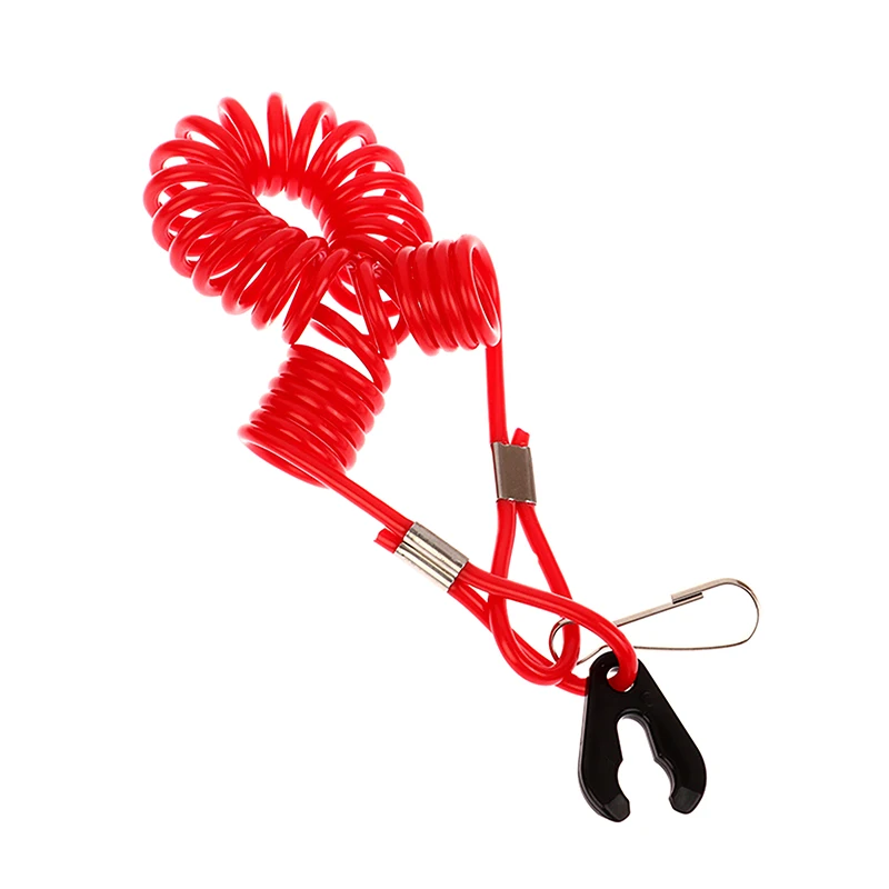 Automobile Parts2.0m Boat Motor Kill Stop Switch & Safety Tether Lanyard For Outboard Engine Motor Parts Emergency Flameout Rope