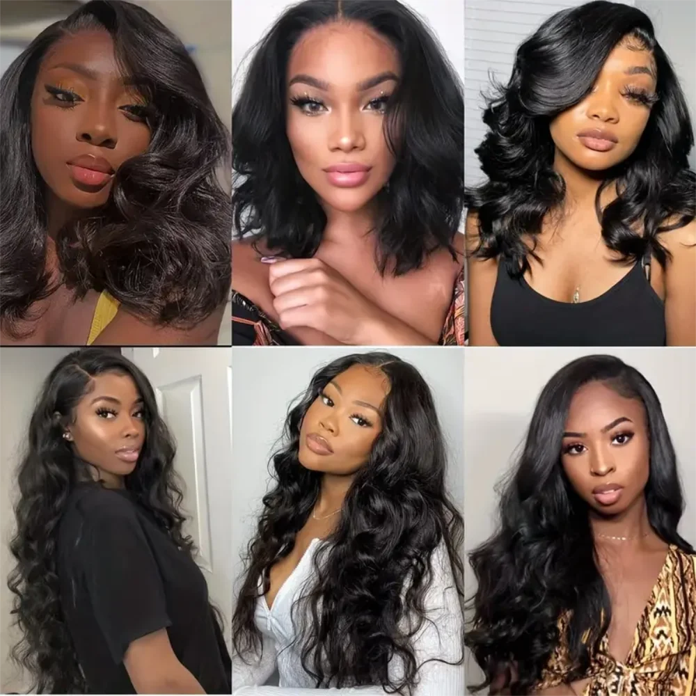 V Part Curly Glueless Wigs Human Hair Body Wave For Natural Wig Women Full Head Clip In Half Wigs U Part Wigs Machine Made