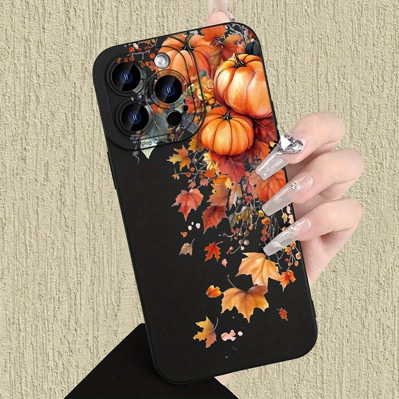 Autumn Pumpkin Maple Halloween Phone Cases For Samsung Galaxy S26 S25 S24 Ultra S23 Plus A35 A54 A55 A26 A53 A36  A56 A16 Cover