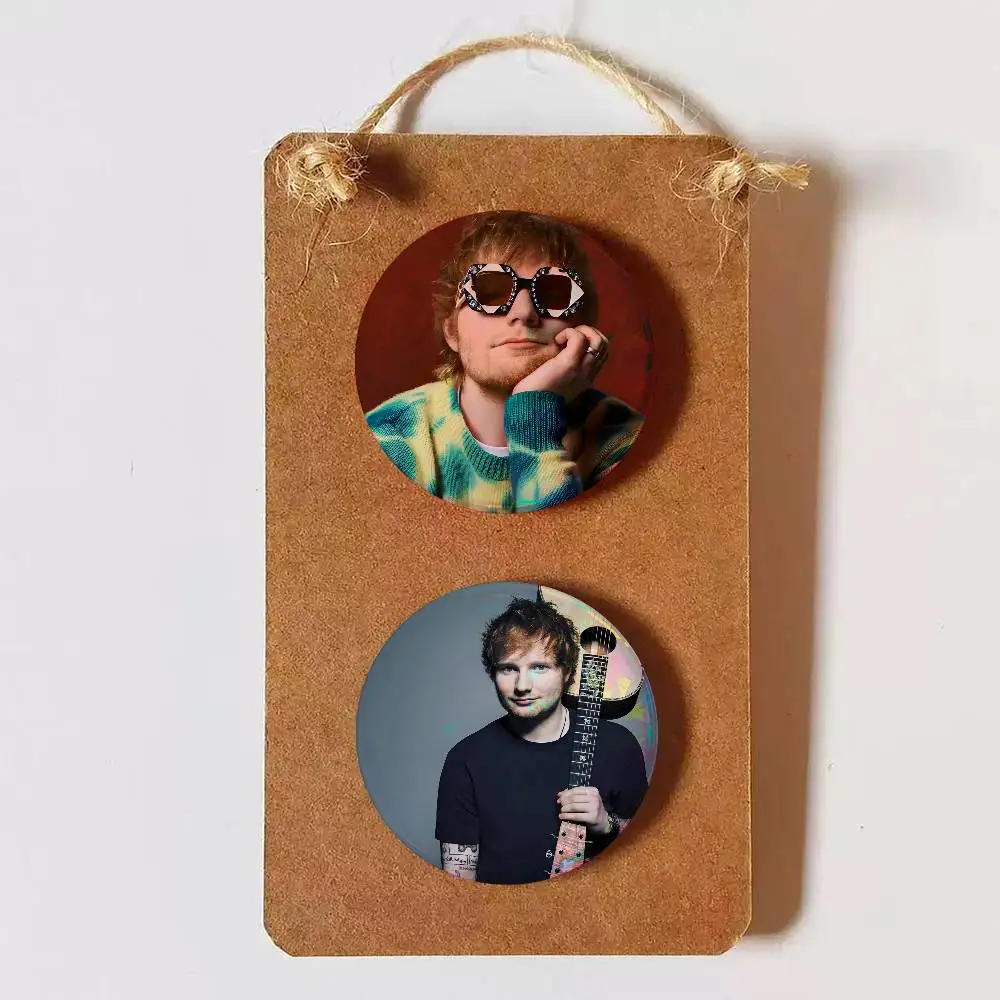 Ed Sheeran Cute Cool Round Pin Badge Set for Anime Game Music Cartoon Fans Backpack Denim Jacket Hat Decoration