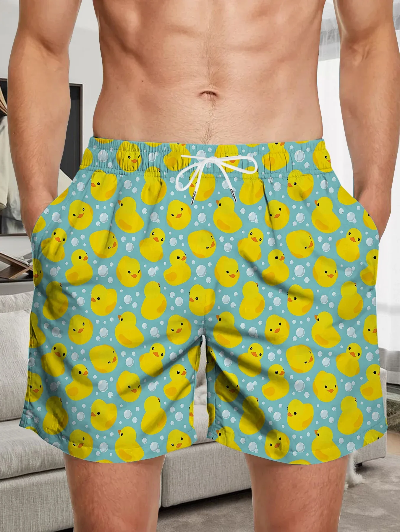 

Novelty Full Digital Print Shorts Men Summer Beach Vacation Quick Dry Trousers