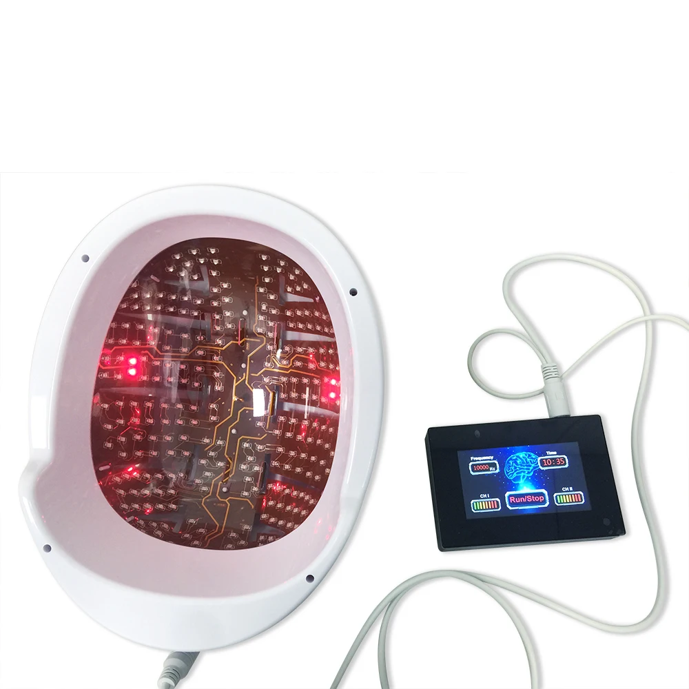 Photobiomodulation Brain Wave Helmet 810nm Infrared LED Light Therapy For Stroke Parkinsonism Disease Mental Illness Treatment