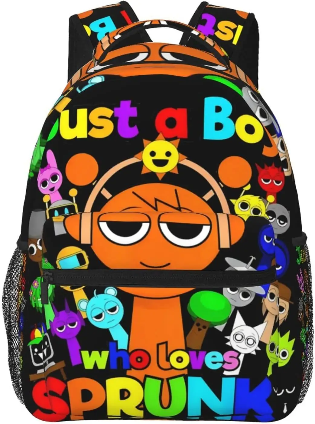 Sprunki Backpack Cartoon Cute Travel Backpack Lightweight for game fans Large Capacity Backpacks Casual bag