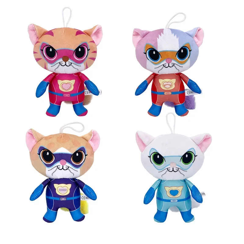 Cute Super kitties plush toy.Plush dolls are soft but not easily deformed.Room decoration.Holiday gifts birthday gift