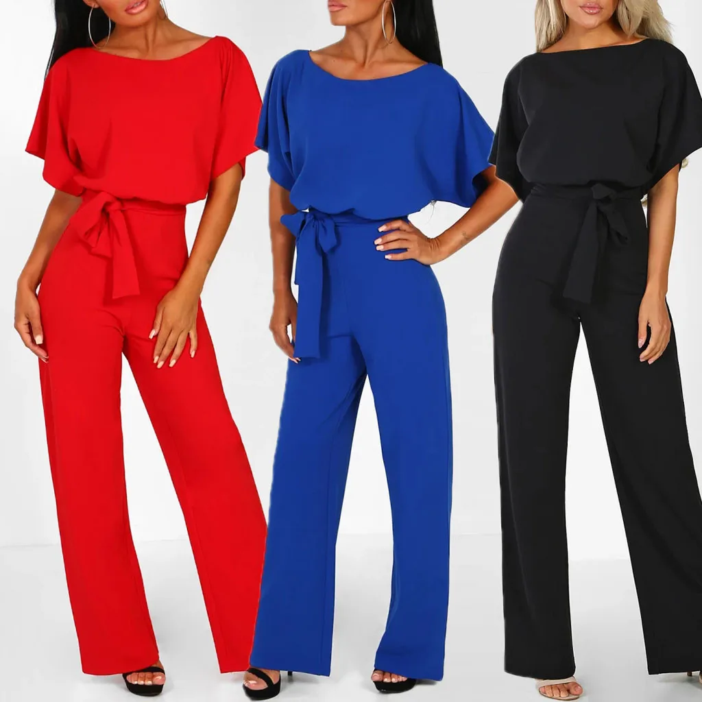 Jeugdige Vrouw Kleding Been Met Riem Vrouwen Korte Clubkleding Rechte Mouw Playsuit Jumpsuit Dames Jumpsuit Jumpsuit Jumpsuit Dames Dames