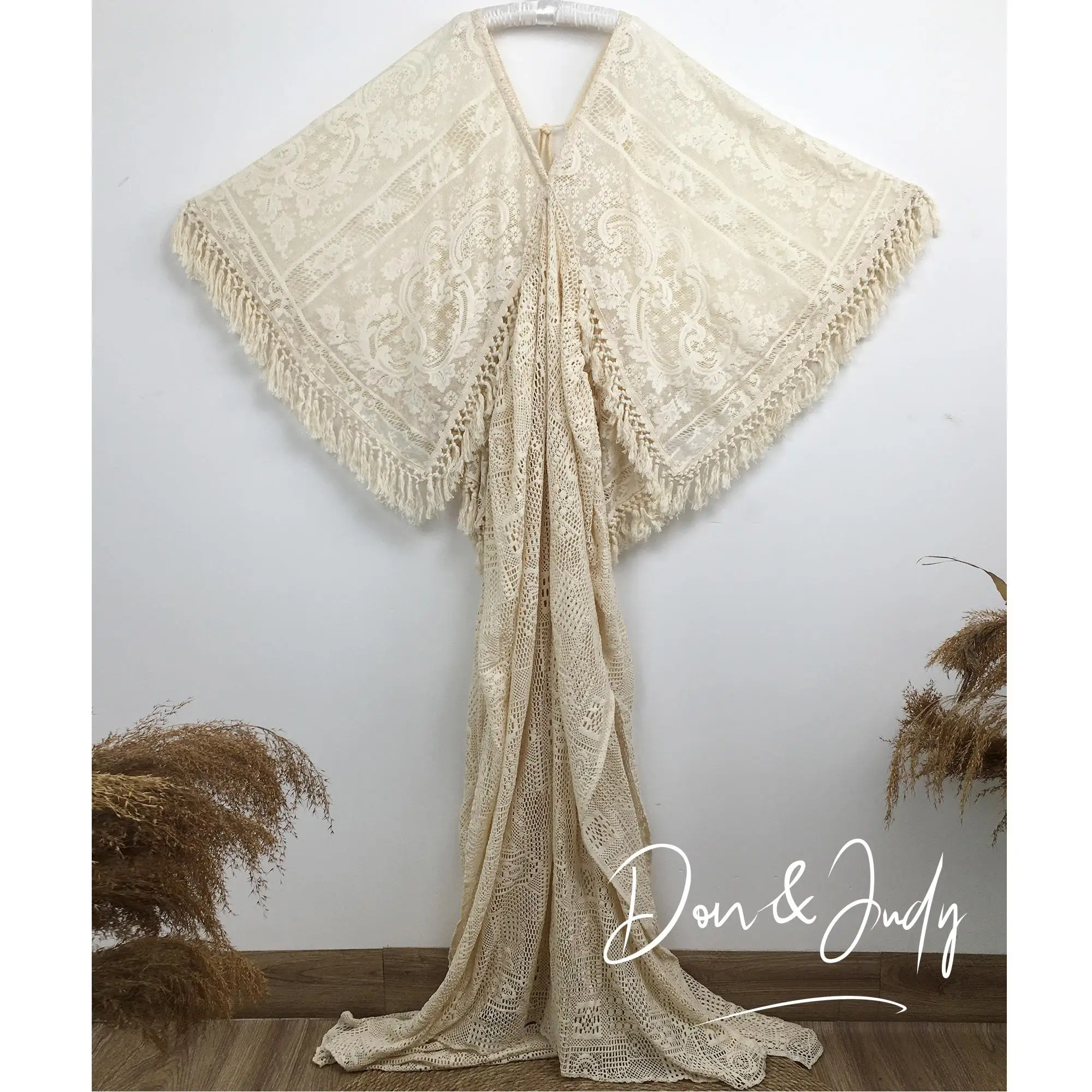 

Don&Judy Bohemian Style Dress For Woman Photography Gown For Pregnant Lady Photo Shoot Clothing Baby Shower