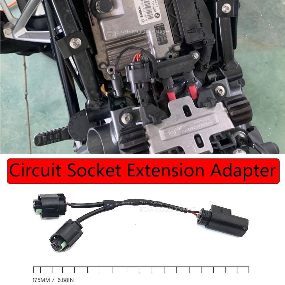 

For BMW C400X Quick Connect Cable Set Shunt Circuit Socket Extension Adapter GT C650 G310GS G310R K 1600 B GT GTL S 1000 R XR