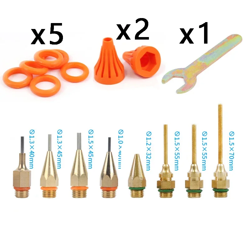 26 Different Sizes Glue Gun Accessories Copper Nozzle Small-bore Long Short Large Diameter Hot melt glue gun accessories