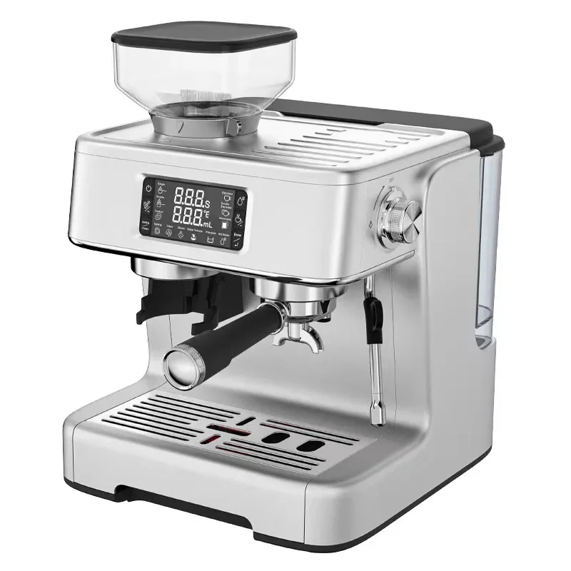 Espresso machine grinding beans one home semi-automatic coffee machine with grinding pump pressure steam type